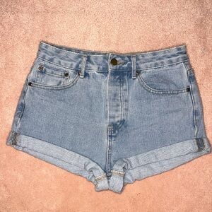 Forever 21 Denim Jean Shorts 5 Button Closure